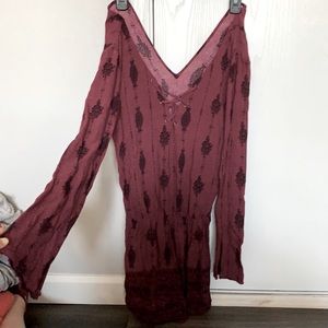 Maroon boho romper! Kendall and Kylie!!!